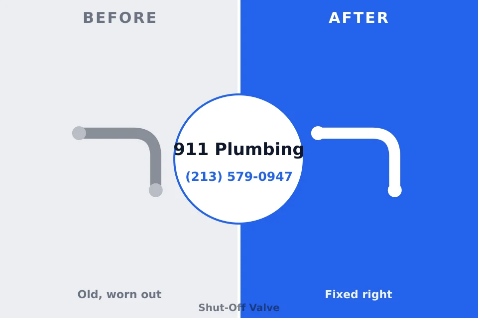 Before and after: plumbing repair Port Royal, SC